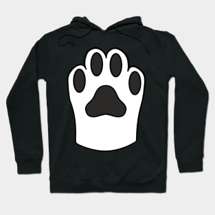 White Cat Paw Hoodie